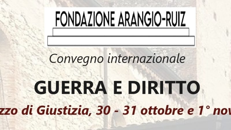 In arrivo a Soave il Convegno internazionale “Guerra e diritto”